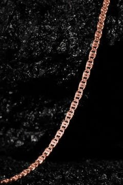 Kaplangözü Model Gümüş Zincir 2,50 mm Genişlik 55 Cm - Rose Rengi