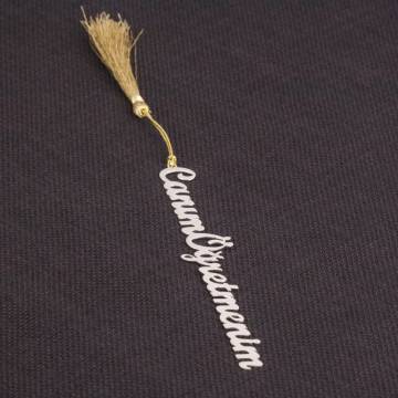 Kişiye Özel El İşi Gümüş Kitap Ayracı