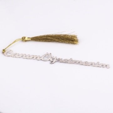 Kişiye Özel El İşi Gümüş Kitap Ayracı