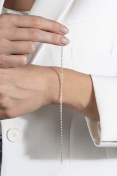 Forsa Model Gümüş 1,90 mm Genişlik Bileklik