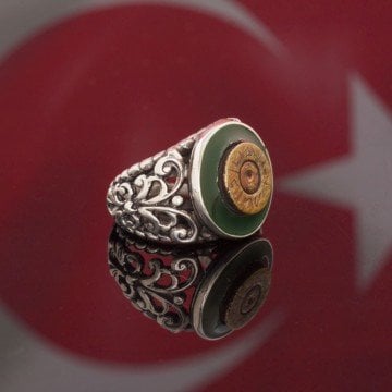 Orijinal Çanakkale Mermi Kovanı El İşi Yüzük