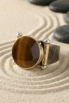 Kaplangözü Taşlı Atılgan Model Gümüş Yüzük