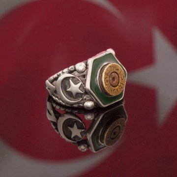 Orijinal Çanakkale Mermi Kovanı El İşi Yüzük