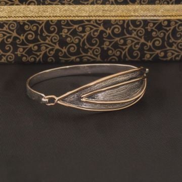 Mekik Model El İşi Gümüş Bileklik