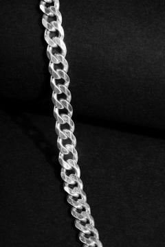 Gurmet Model Gümüş 5,40 mm Genişlik Bileklik