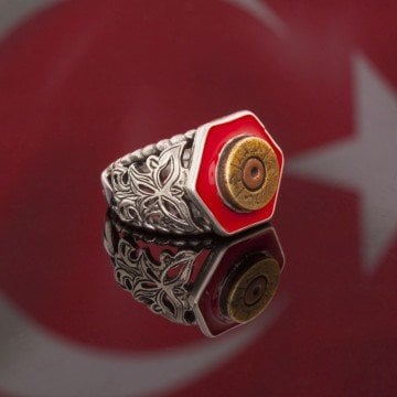 Orijinal Çanakkale Mermi Kovanı El İşi Yüzük
