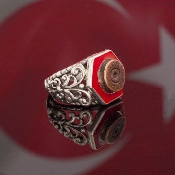 Orijinal Çanakkale Mermi Kovanı El İşi Yüzük