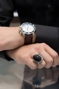 Oniks Taşlı El İşi Gümüş Yüzük