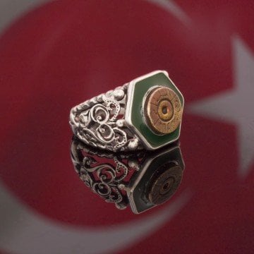 Orijinal Çanakkale Mermi Kovanı El İşi Yüzük