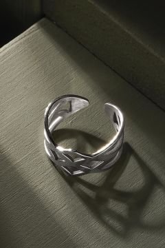 Sonsuzluk Model Ayarlanabilir Gümüş Yüzük