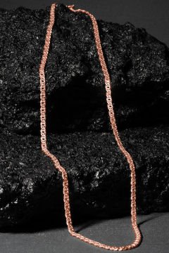 Kaplangözü Model Gümüş Zincir 3,30 mm Genişlik 65 Cm - Rose Rengi
