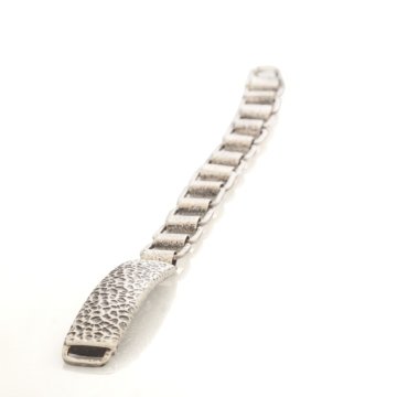 Taşsız Künye Model El İşi Gümüş Bileklik