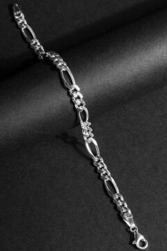 Figaro Model Gümüş 6,20 mm Genişlik Bileklik