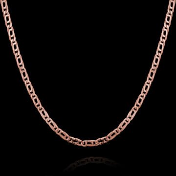 Kuşgözü Model Gümüş Zincir 1,95 mm Genişlik 55 Cm - Rose Rengi