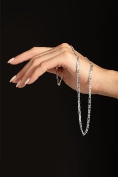 Kuşgözü Model Gümüş Zincir 3,25 mm Genişlik