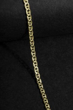 Barlı Model Gümüş 2,35mm Genişlik Bileklik 16 Cm - Altın Rengi