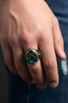 Küçük Boy Zambak Okyanus Sedefi Zülfikar Yüzük